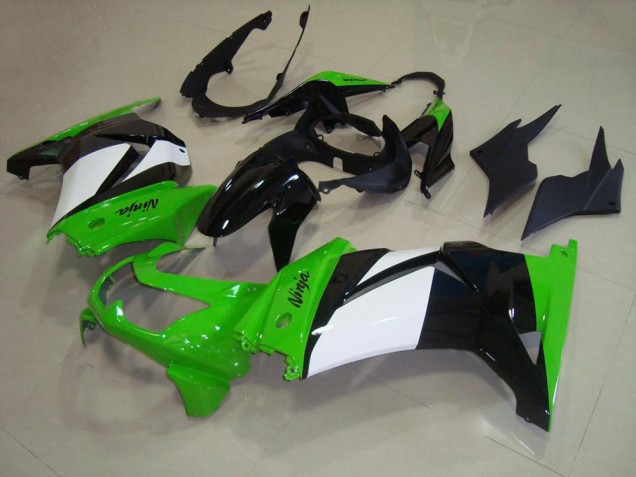 Loja Moto Plástico Kawasaki ZX 250R 08-12 - Verde Branco Preto Loja Moto Plástico Kawasaki ZX 250R 08-12 - Verde Branco Preto