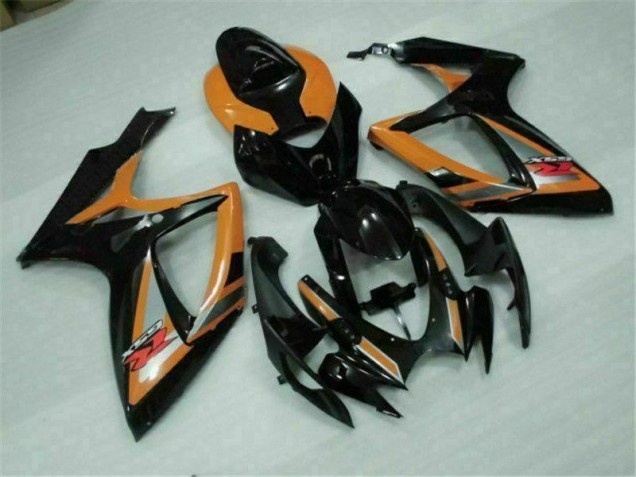 Loja Moto Plástico Suzuki GSXR 600 / 750 K6 06-07 - Preto Laranja Loja Moto Plástico Suzuki GSXR 600 / 750 K6 06-07 - Preto Laranja