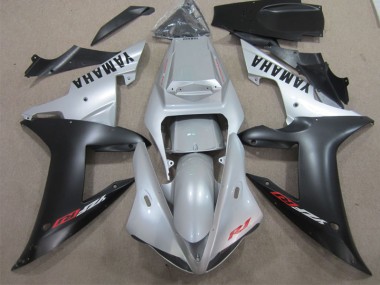 Loja Moto Plástico Yamaha R1 02-03 - Prata Preto
