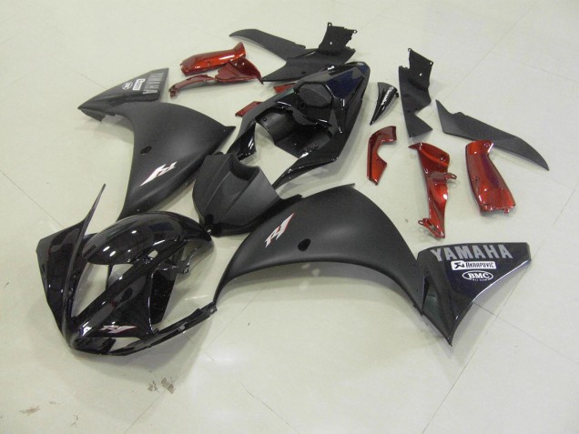 Loja Moto Plástico Yamaha R1 12-14 - Preto Fosco Loja Moto Plástico Yamaha R1 12-14 - Preto Fosco