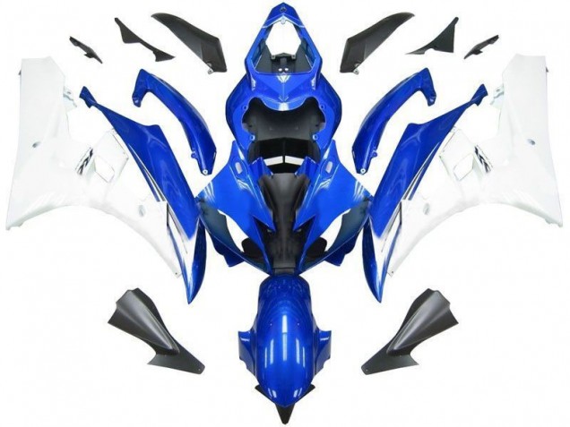 Loja Moto Plástico Yamaha R6 06-07 - Azul Branco