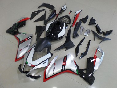 Loja Moto Plásticos Aprilia RS4 50 125 11-18 - Preto Prata Vermelho