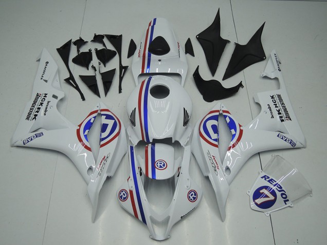 Loja Moto Plásticos Honda CBR 600RR 07-08 - Branco Loja Moto Plásticos Honda CBR 600RR 07-08 - Branco