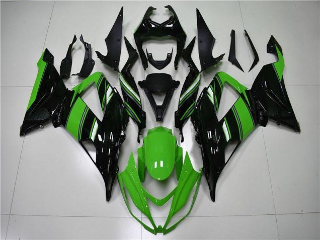 Loja Moto Plásticos Kawasaki ZX6R 13-18 - Verde Preto Loja Moto Plásticos Kawasaki ZX6R 13-18 - Verde Preto