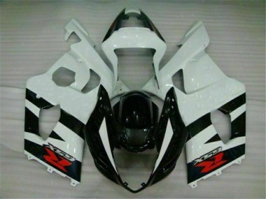 Loja Moto Plásticos Suzuki GSXR 1000 K3 03-04 - Branco Preto