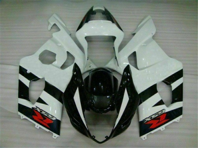 Loja Moto Plásticos Suzuki GSXR 1000 K3 03-04 - Branco Preto Loja Moto Plásticos Suzuki GSXR 1000 K3 03-04 - Branco Preto
