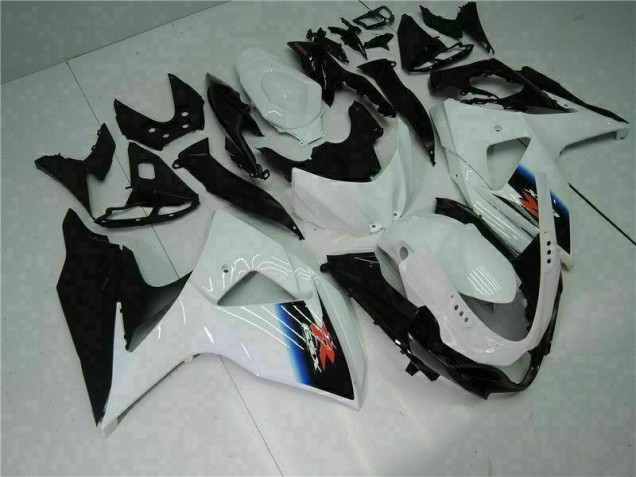 Loja Moto Plásticos Suzuki GSXR 1000 K9 09-16 - Branco Preto Loja Moto Plásticos Suzuki GSXR 1000 K9 09-16 - Branco Preto