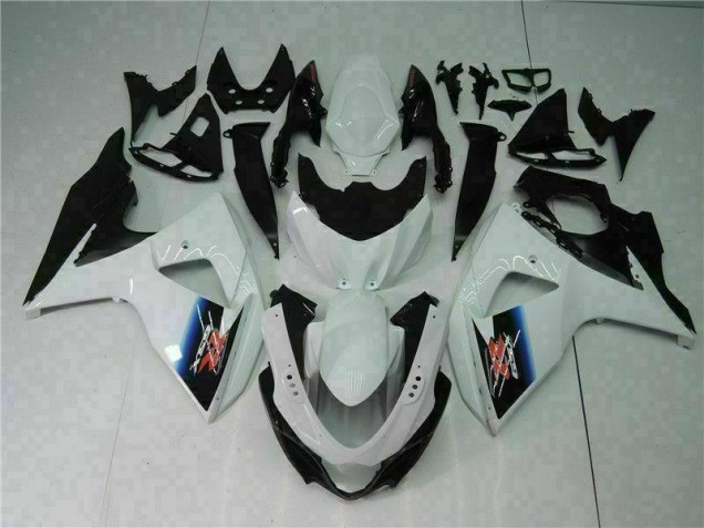 Loja Moto Plásticos Suzuki GSXR 1000 K9 09-16 - Branco Preto Loja Moto Plásticos Suzuki GSXR 1000 K9 09-16 - Branco Preto