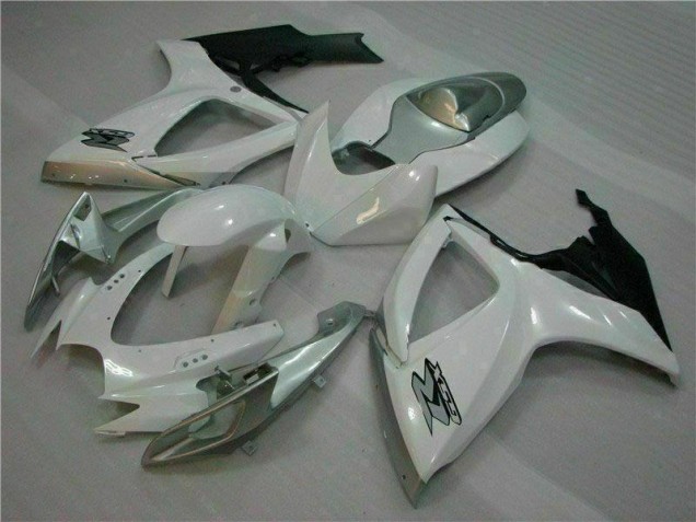 Loja Moto Plásticos Suzuki GSXR 600 / 750 K6 06-07 - Branco Prata Loja Moto Plásticos Suzuki GSXR 600 / 750 K6 06-07 - Branco Prata