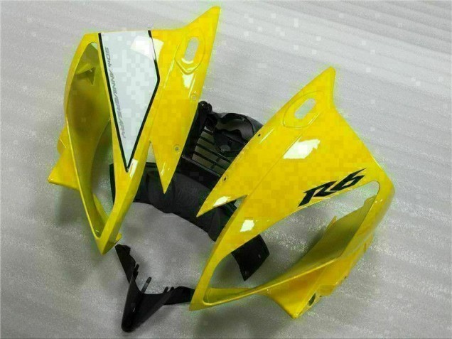 Loja Moto Plásticos Yamaha R6 06-07 - Amarelo Branco Preto Loja Moto Plásticos Yamaha R6 06-07 - Amarelo Branco Preto