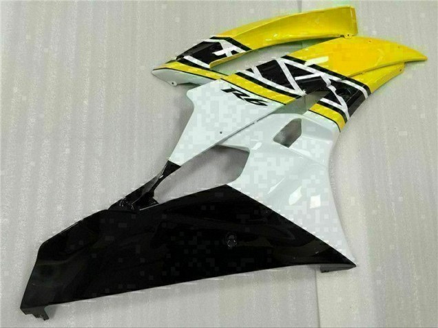 Loja Moto Plásticos Yamaha R6 06-07 - Amarelo Branco Preto Loja Moto Plásticos Yamaha R6 06-07 - Amarelo Branco Preto