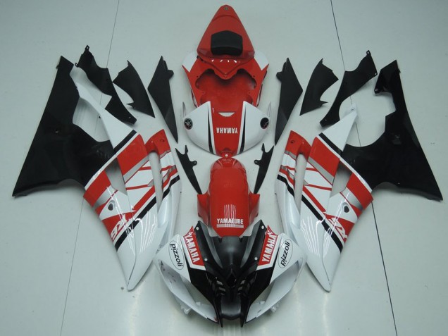 Loja Moto Plásticos Yamaha R6 08-16 - Vermelho Branco Preto Loja Moto Plásticos Yamaha R6 08-16 - Vermelho Branco Preto